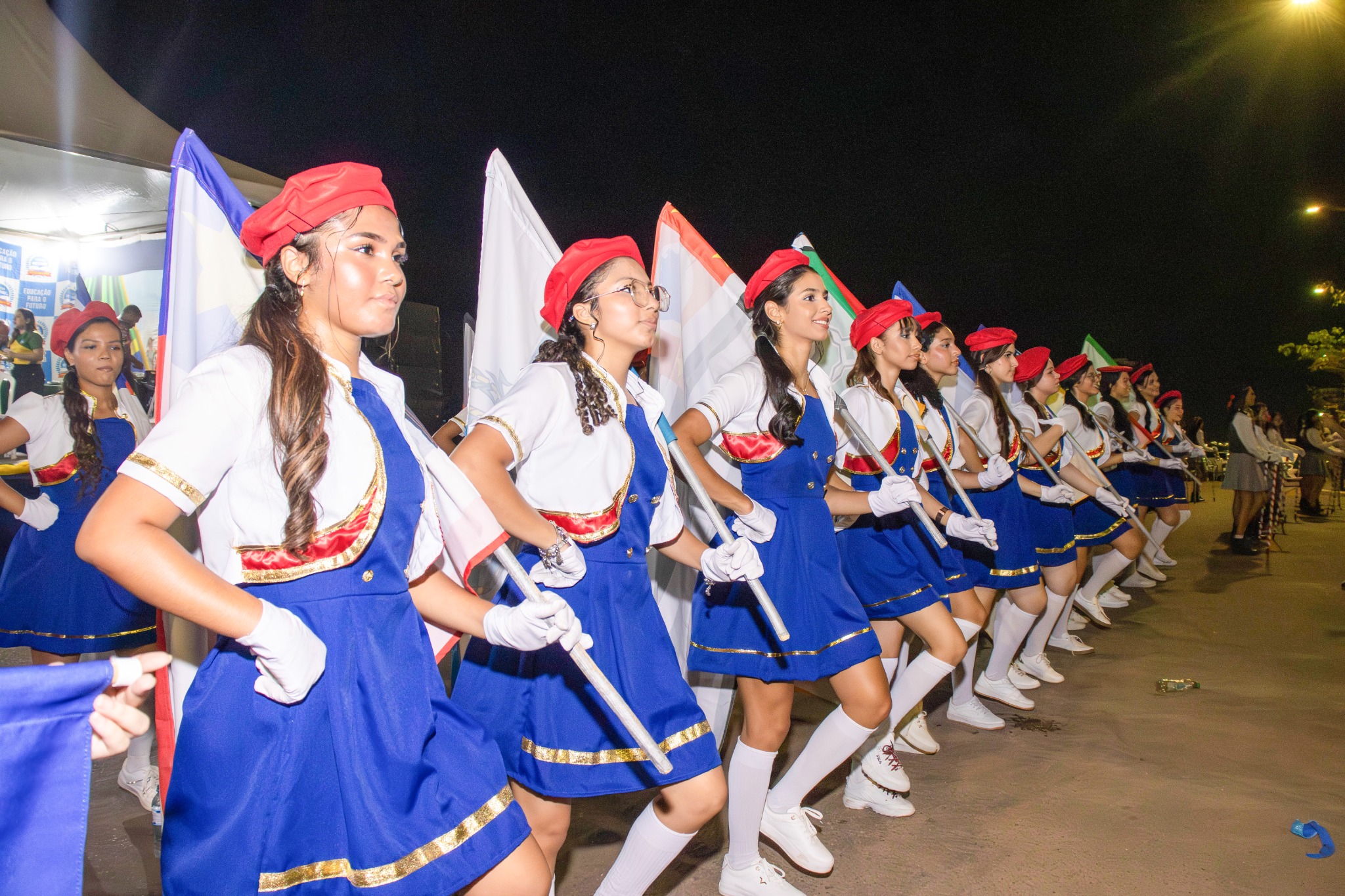Balizas do Colégio Bethel no desfile de 7 de setembro